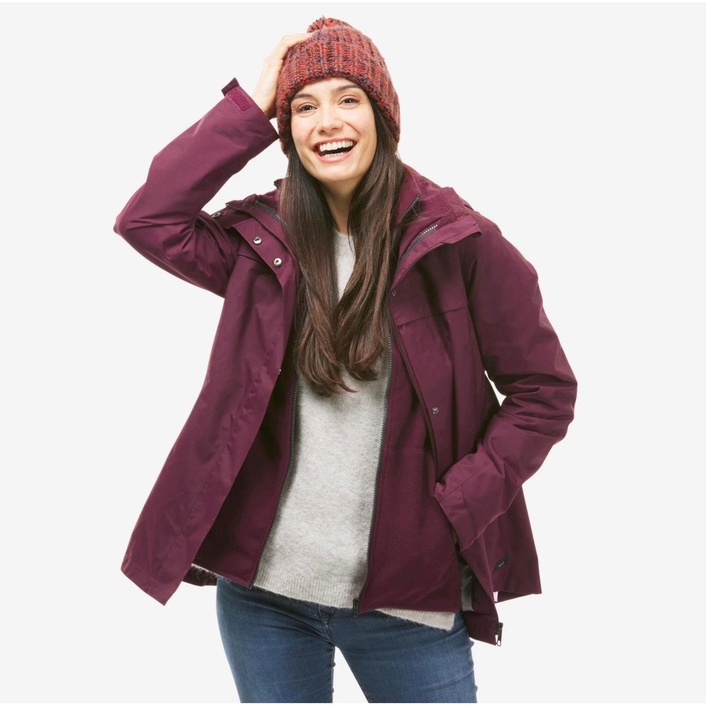Burton Jet Set Burgundy Dryride Snowboard Jacket Thermolite Women's Size S